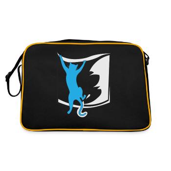 cat in your pocket - Retro Bag - black/gold - Back