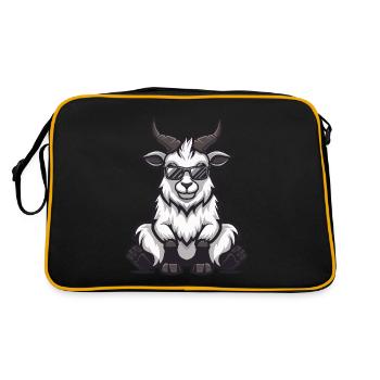 Mountain Goat Cool Comic - Retro Bag - black/gold - Back
