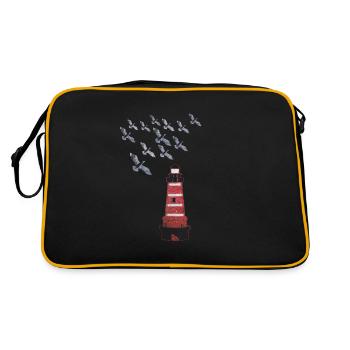 lighthouse - Retro Bag - black/gold - Back