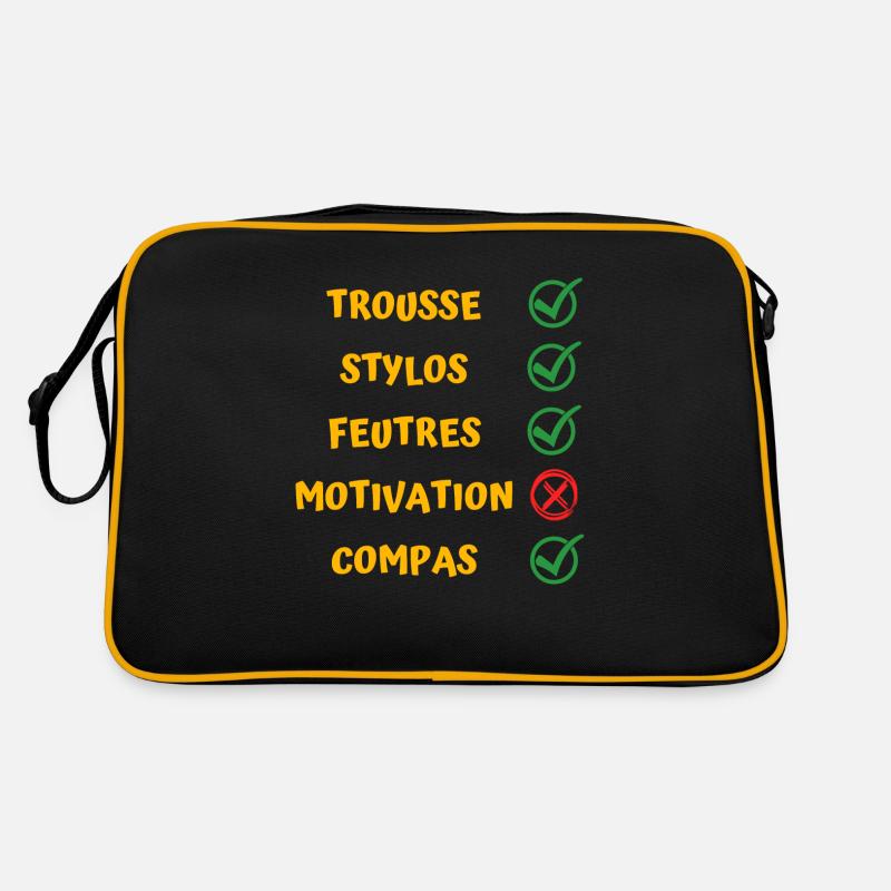 rentrée scolaire Sac Retro