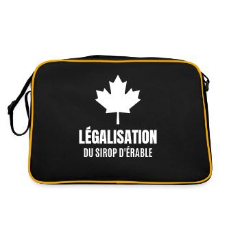 légalisation du sirop d'érable - Sac Retro - noir/or - Dos