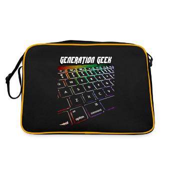 GENERATION GEEK - Retro Bag - black/gold - Back