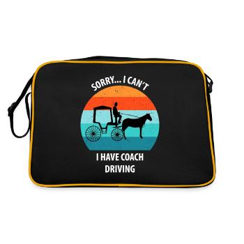 Calèche de cocher Calèche tirée par des chevaux Calèche - Sac Retro - noir/or - Dos