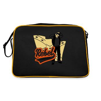 Rebel forever - Retro Bag - black/gold - Back