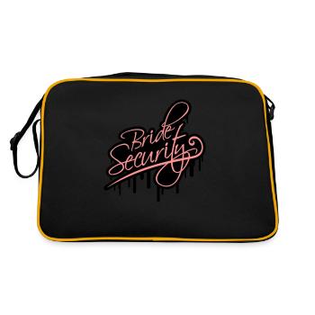 Bride Security - Retro Bag - black/gold - Back