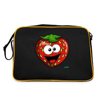 Fraises Riant HARIZ Fruits Enfants Doux - Sac Retro - noir/or - Dos