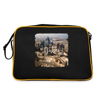 Dubai - Retro Tasche - Schwarz/Gold - Hinten