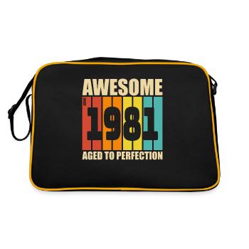 1981 - Retro Tasche - Schwarz/Gold - Hinten