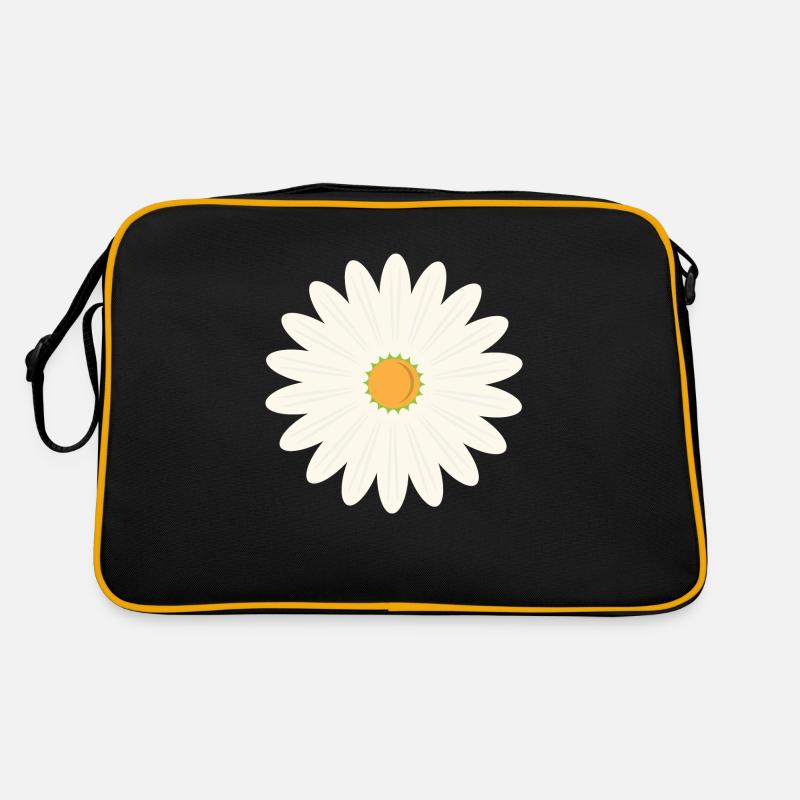 Margeritenblüte Retro Tasche