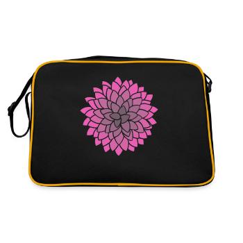 MUMS Fleur Rose Fleurs - Sac Retro - noir/or - Dos