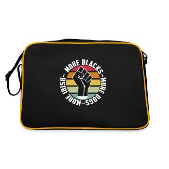 More Blacks More Dogs More Irish - Retro Bag - black/gold - Back