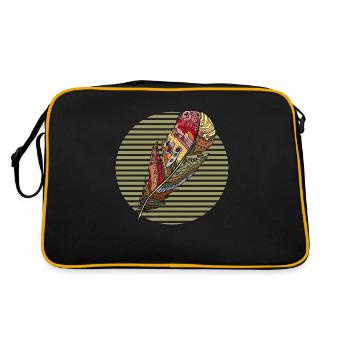 Feather - Retro Bag - black/gold - Back