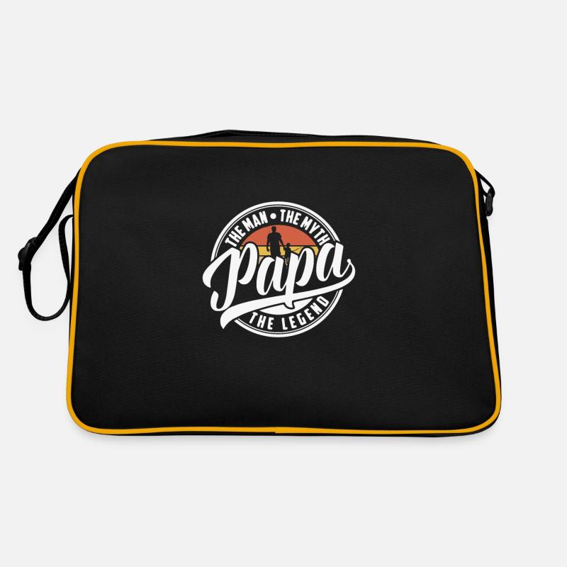 Papa Man Myth Legend Retro Bag