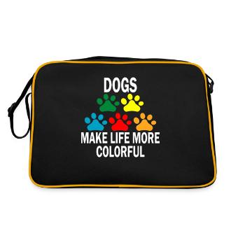 Chien chien - Sac Retro - noir/or - Dos
