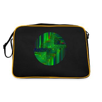 Mathematic Fractal Art Mandelbrot Fractimage - Retro Bag - black/gold - Back