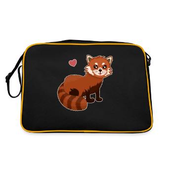 Roter Panda Panda Roux - Sac Retro - noir/or - Dos