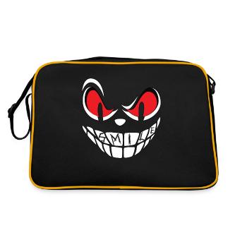 Visage souriant - Sac Retro - noir/or - Dos