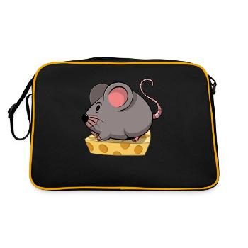Mouse Cartoon - Retro Bag - black/gold - Back