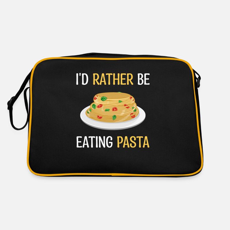 Lieber Pasta essen ironisches Sprichwort Retro Tasche