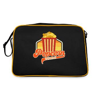 Popcorn Squad Filme Corn Salty Popcorn - Retro Tasche - Schwarz/Gold - Hinten