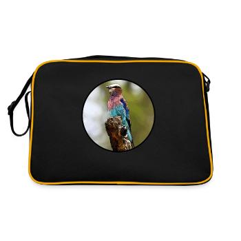 Walze - Retro Tasche - Schwarz/Gold - Hinten