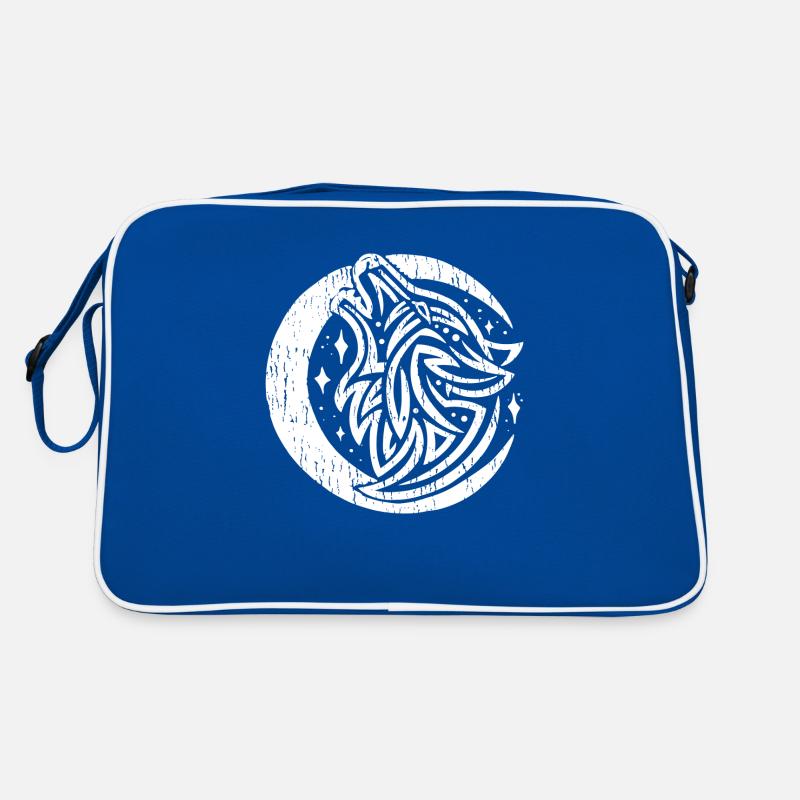 Wikinger Zeichen Fenrir Fenriswolf Wolf Wolfsrudel Retro Tasche
