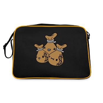 Money Bags Friends Team Crew - Sac Retro - noir/or - Dos