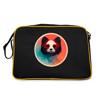 Bear - Retro Bag - black/gold - Back