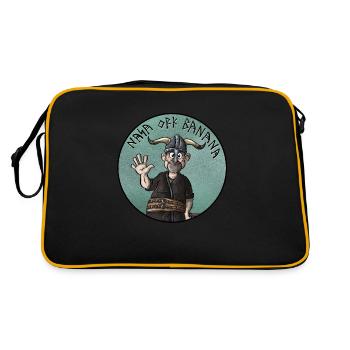 Nez Orc Banane - Sac Retro - noir/or - Dos