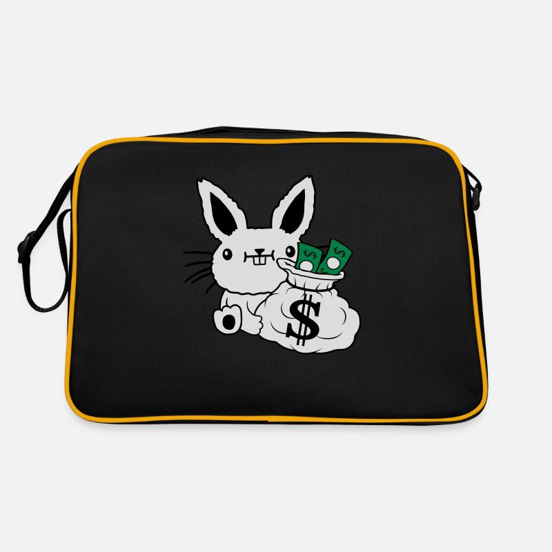 Rich Money Bag Easter Banknotes Retro Bag