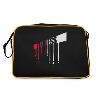 Conception de citation de texte intrépide - Sac Retro - noir/or - Dos