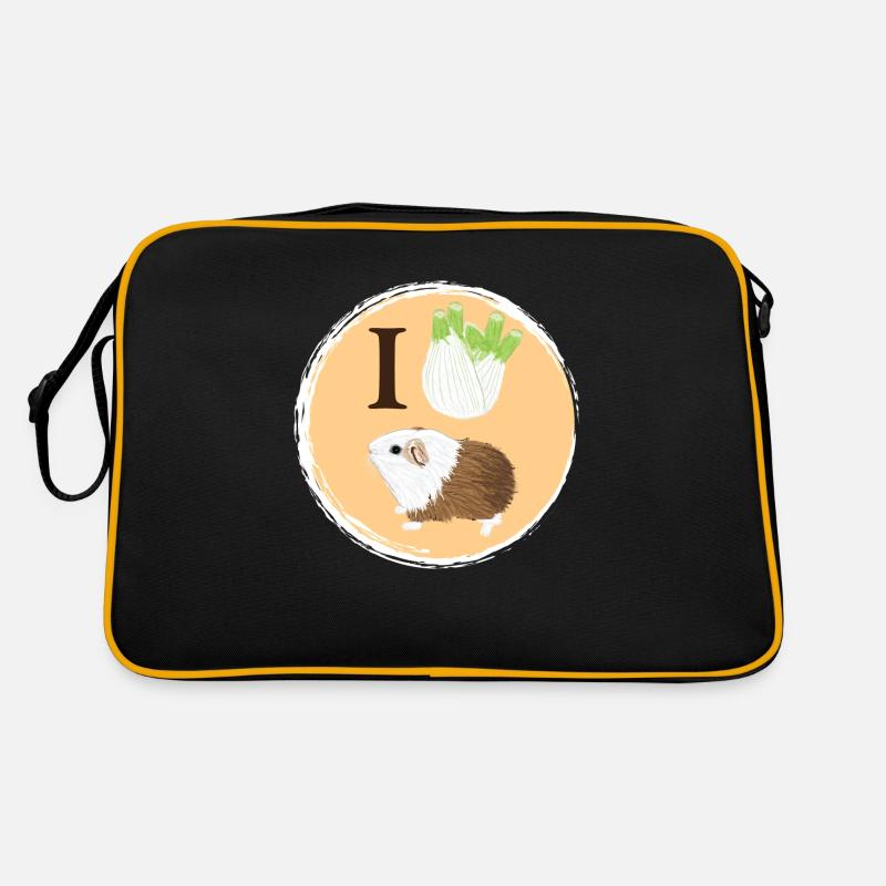 Design mit einem Glatthaar-Meerschweinchen 5 Retro Tasche