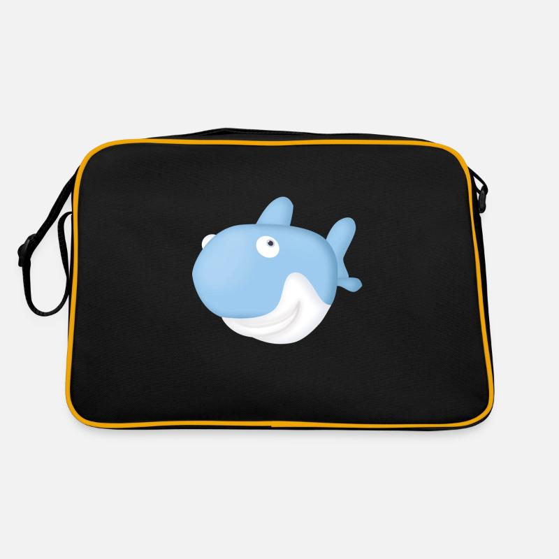 Requin Bleu rigolo Sac Retro