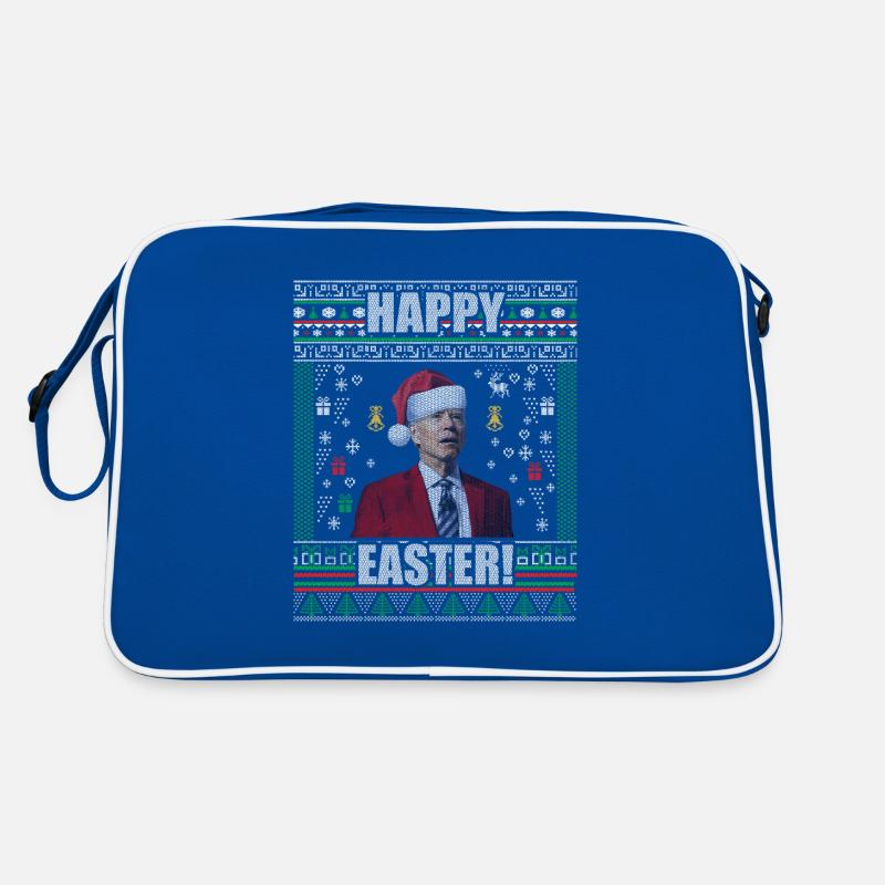 Drôle Biden Pull de Noël moche Joyeuses Pâques Sac Retro