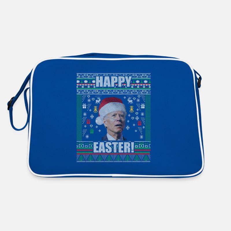 Drôle Biden Pull de Noël moche Joyeuses Pâques Sac Retro