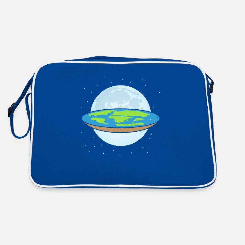Flat Earth Theory Believer - Globe Conspiracy Retro Tasche