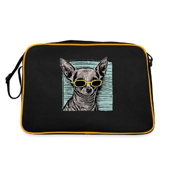 Ay Chihuahua - Retro Bag - black/gold - Back