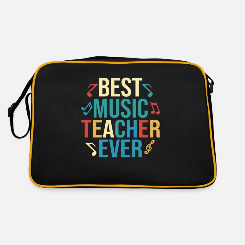 Meilleur professeur de musique Jamais Notes Instruments Educatio Sac Retro