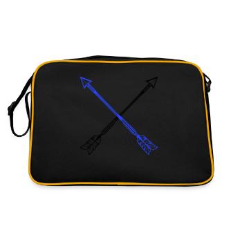 Arrows - Retro Bag - black/gold - Back