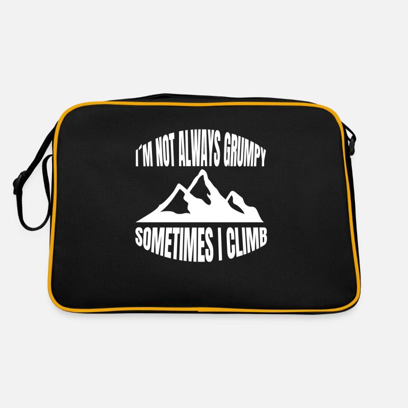 Bergsteigen Kletterer Berg Bergklettern Klettern Retro Tasche
