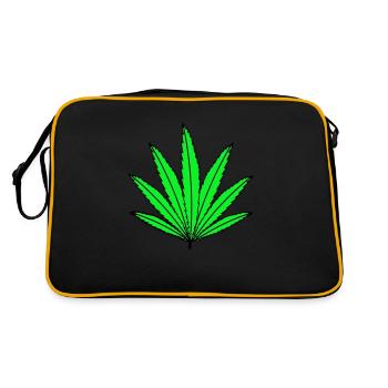 Hemp - Retro Bag - black/gold - Back