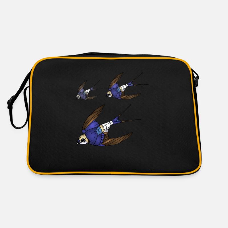 Vögel Retro Tasche