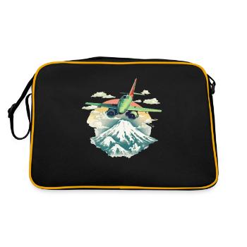 The plane - Retro Bag - black/gold - Back