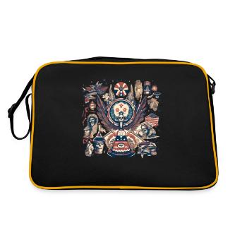 American folklore - Retro Bag - black/gold - Back