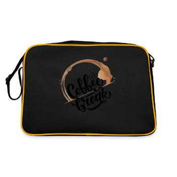 Coffee Break is my Love Language for Coffee latte - Retro Bag - black/gold - Back