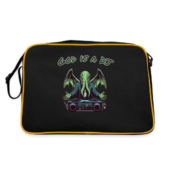 Cthulhu est un DJ - Sac Retro - noir/or - Dos