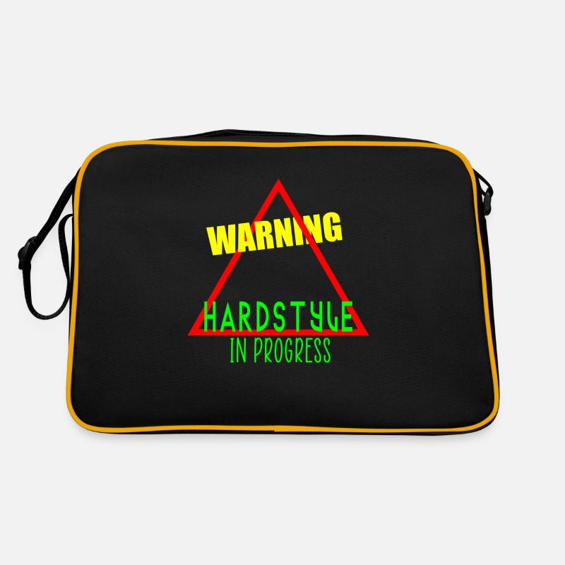 Warnung Hardstyle im Gange Retro Tasche