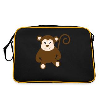 Monkey - Retro Bag - black/gold - Back