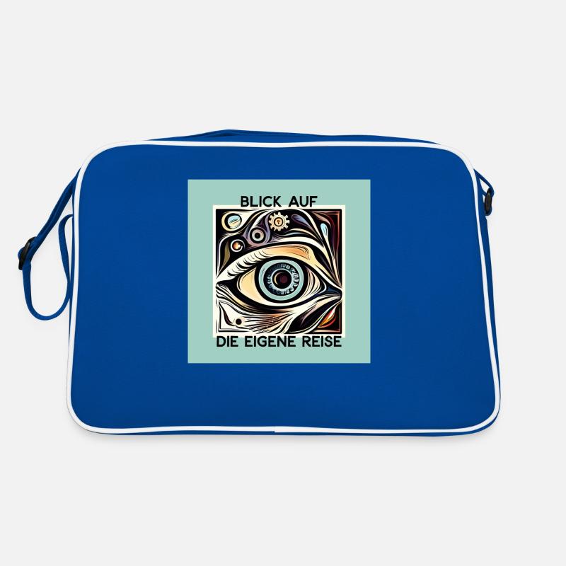 Blick auf die eigene Reise -mint Retro Tasche