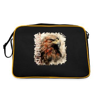 Aigle du Tyrol du Sud - Loyauté envers la terre, Aigle royal - Sac Retro - noir/or - Dos